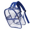 PVC Transparent Backpack Portable PVC Zipper Design High Capacity Clear