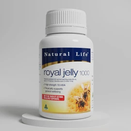 Natural Life Royal Jelly 365 capsules 1000mg 1.2% HDA