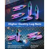ECCPP M12X1.5 Wheel Lug Nuts 20 Pieces M12X1.5 Chrome Spline