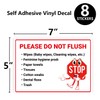8 pack “Please Do Not Flush - Wipes, Feminine Hygiene