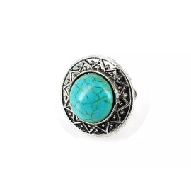 Fashion Jewelry Natural Turquoise Rings Stone Jewelry