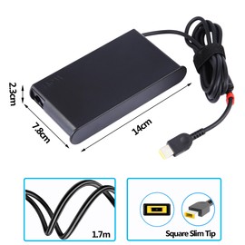 230W Laptop Power Supply Charger for Lenovo Legion 5 Gaming Legion Y520 Y540 Y540-15 Y540-17 Y545 Y545-PG0 Y700 20V 11.5A Charging Cable for Thinkpad P73 P71 P72 P70 P52 P52 P55 3 P15T15g P17 Y520