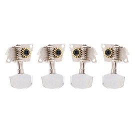 Fdit Ukulele Tuning Pegs, 2L2R Silver, Ukulele Replacement, Music Students, Amateurs, Guitar Maintenance, Tuning Strings