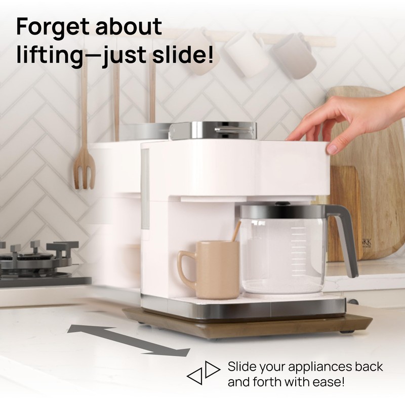 Ibyx Elegant Sliding Tray for Your Coffee Maker & Heavy