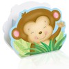 Unique Boy Monkey Baby Shower Paper Favor Boxes, 4.5" X