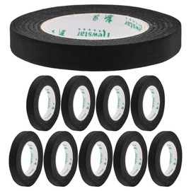 NUOBESTY Black Washi Tape 10 Rolls for Decorative Masking Journaling and Art Projects