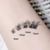 Fox Eye Artificial Eyelashes Natural Wispy Individual Lashes, 3D-C-6~13 mm