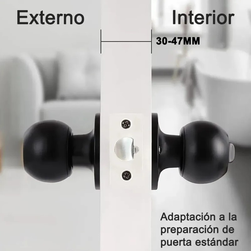 Banna 4 Cerraduras Chapa Perilla Acero Inoxidable Puerta Principal Color