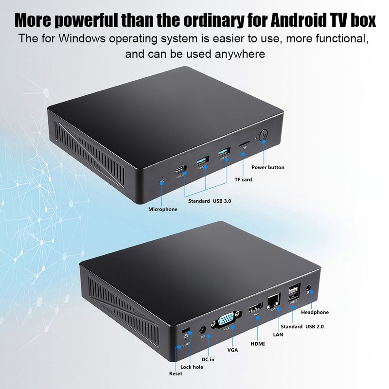 AL1 Mini PC for Intel Celeron Apollo Lake J3455 4G