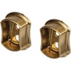 TAG Hardware Premium Wardrobe Closet Rod Concave Shape with End