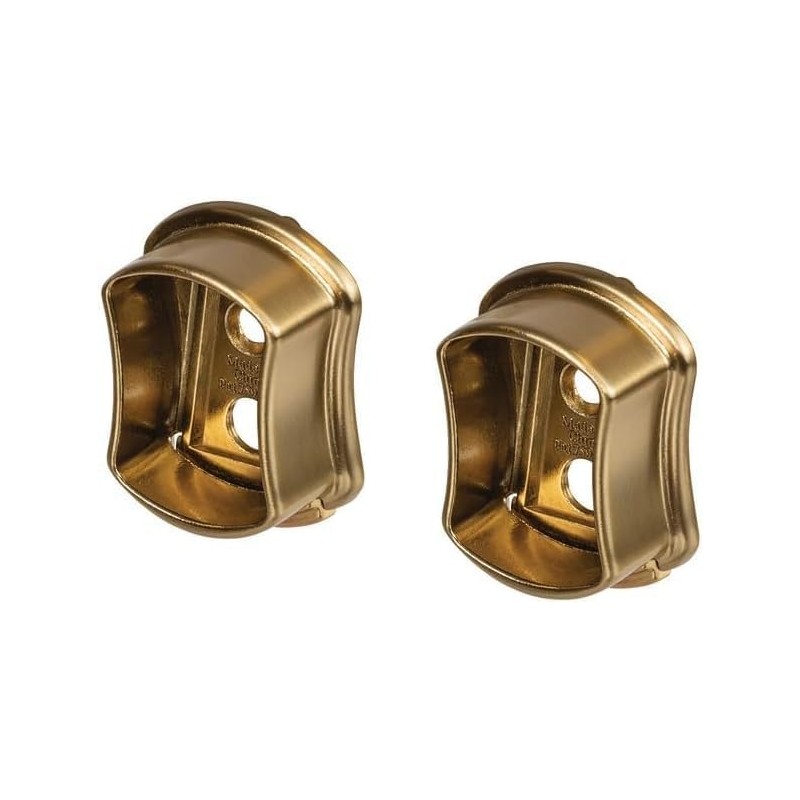 TAG Hardware Premium Wardrobe Closet Rod Concave Shape with End