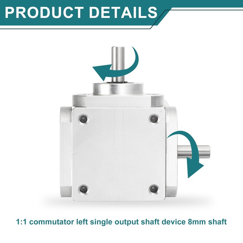 sourcing map Gear Box 90 Degree Right Angle Bevel Gearbox