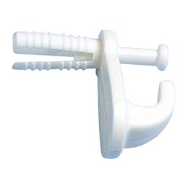 Merriway BH05322 (10 Pcs) Knock-In Hook Cavity Wall & Hollow Door Plastic - Pack of 10 Pieces