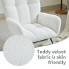 Modern Nursery Rocking Chair, Upholstered Glider Chair with High Backrest,