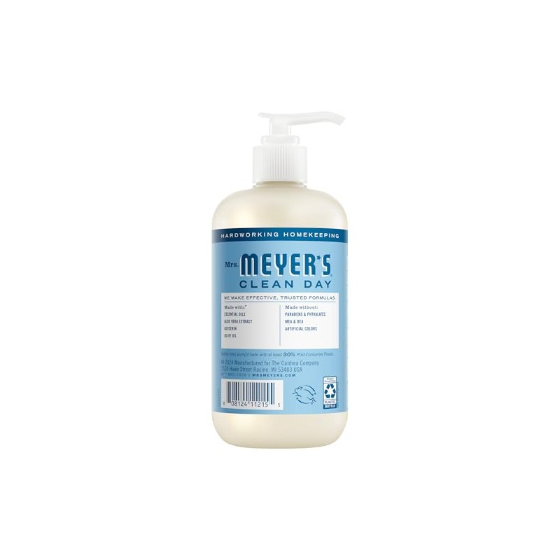 Mrs Meyer Jabón Manos Líquido Rain Water 370 Fórmula Suave