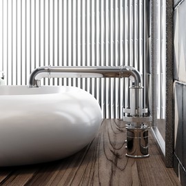 Swiss Madison Well Made Forever Avallon 8 in. Widespread, 2-Handle Wheel, Bathroom Faucet in Chrome