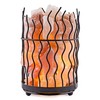 Himalayan Salt Solution Pillar Salt Lamp with Hand Carved Himilayan