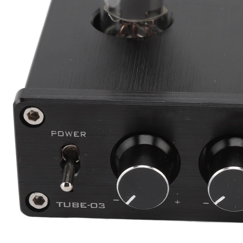 TUBE 03 Audio Amplifier Black with 6K4 Electronic Bile Duct