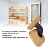 Door Stopper Non Magnetic No Drilling Windproof Wood Grain Invisible