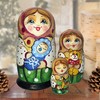 Little Baby-Boy 3-Nest Matreshka Wooden Nesting Dolls Set - 14730B