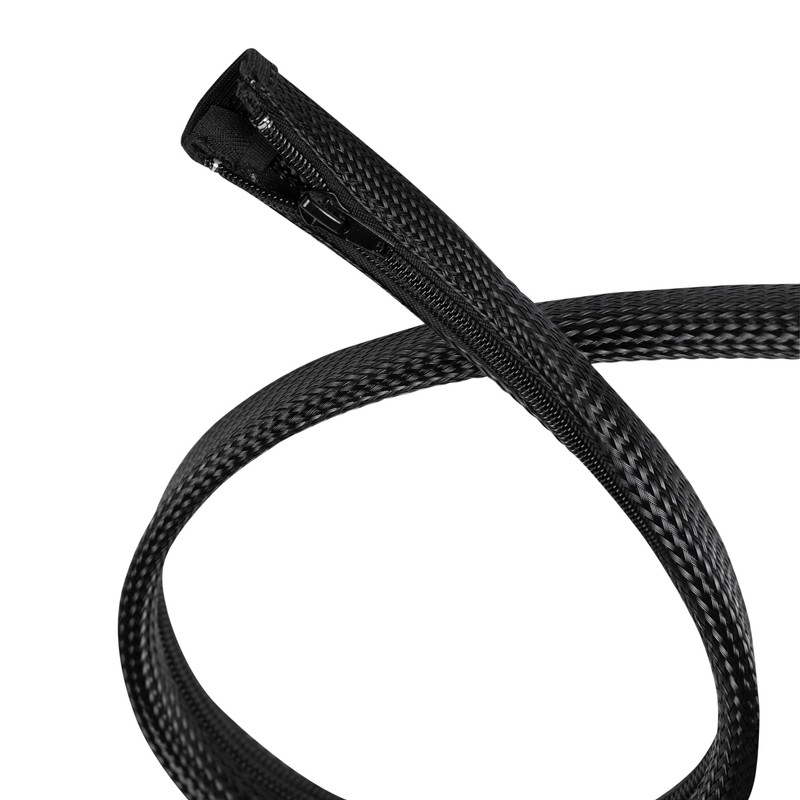 LogiLink KAB0082 Cable Sleeve with Zip, Diameter 30 mm, Colour: