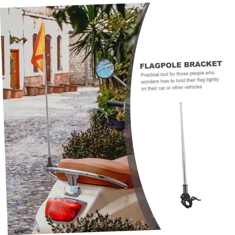OFFSCH Stable Car Flag Pole Bracket Base Outdoor Flag Pole