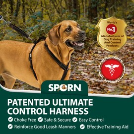 Sporn Ultimate Control Dog Harness Black Medium