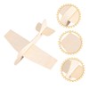 SUPVOX 6Pcs Wooden Airplane Model Kit Blank Painting Planes for