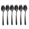 MBB Black Sporks Spoon Forks 6-Pack Stainless Steel Long Handle