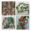Liven Home & Decor Guia Enredadera Rosa Artificial Flor De