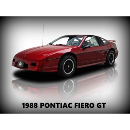 1988 Pontiac Fiero GT New Metal Sign: 12x16" Ships Free