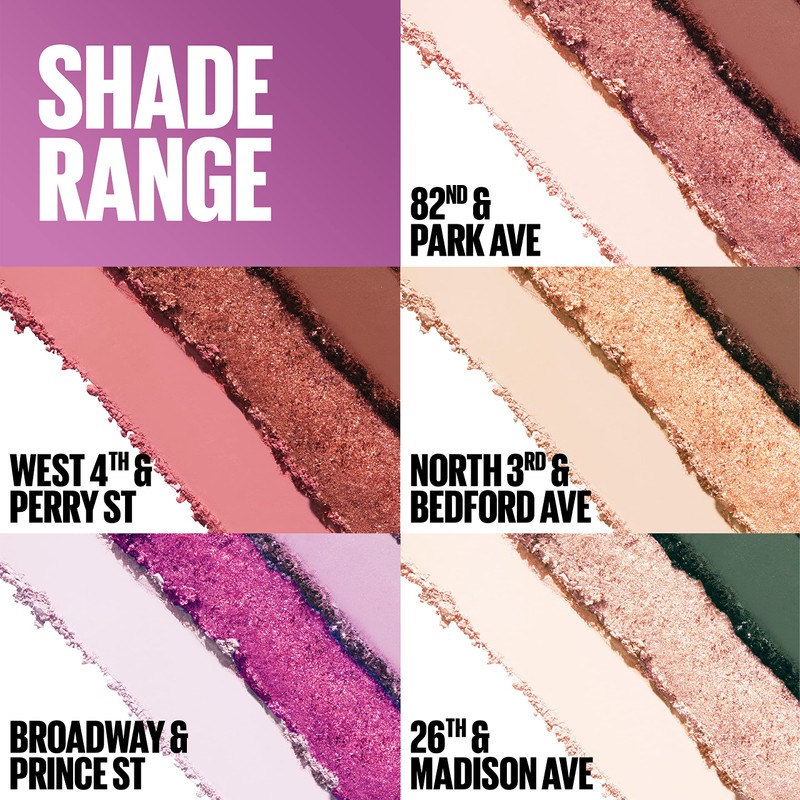 Maybelline New York Shadow Blocks Shadow Blocks Eyeshadow Palette, Stacked
