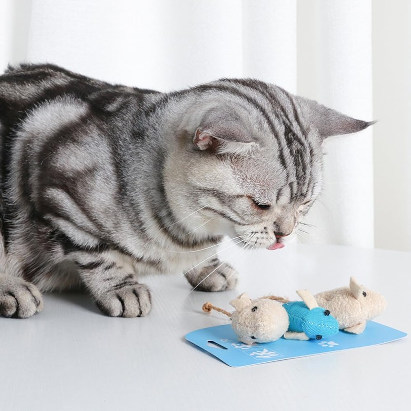 Cat Toy, Pet Toy, Mouse Toy, Set of 8, Cat