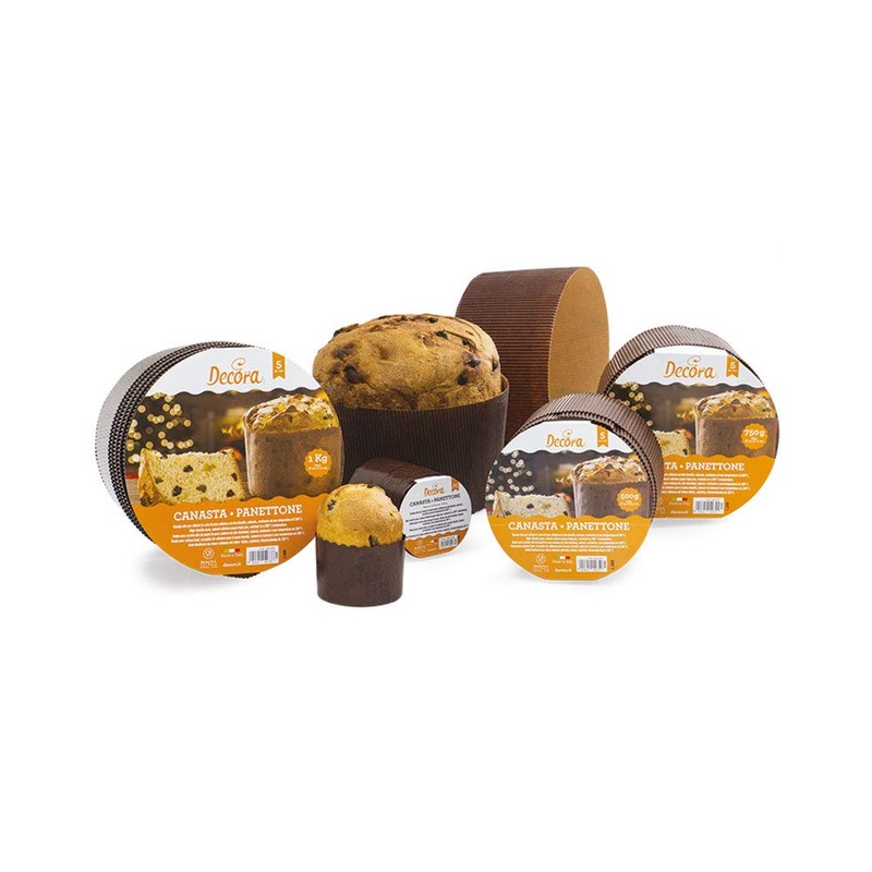 Decora 0320160 Panetinne Papierbackformen, 1000g, 5er pack