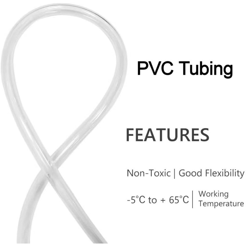 MBMYUCKY Industrial Plastic Hose, Transparent, 16 x 20 mm, 5