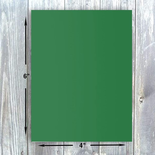 Hamilco - Papel de cartón para álbumes de recortes, color 4 x 6 pulgadas, cubierta de 65 libras, paquete de 100 (verde brillante)