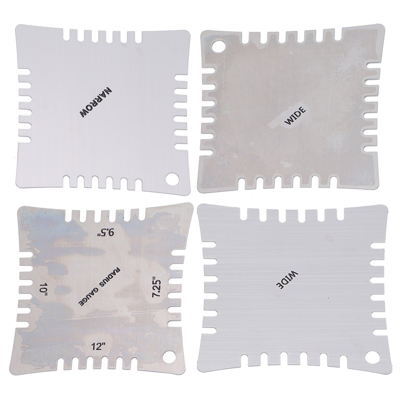 Guitar Measuring Set String Distance Height Radian Ruler Stainless Steel