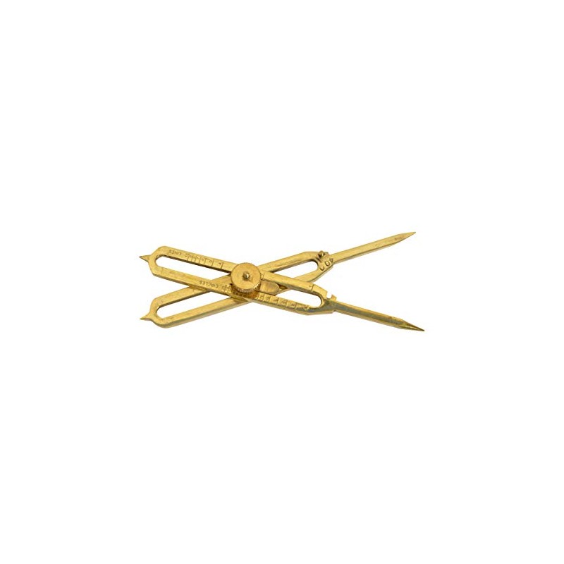 alfiya nautical store Brass Proportional Scale Divider Drawing Tool, 6"