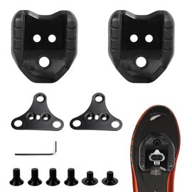 ueslwser 2 Pieces Bicycle Cleats Adapter, 3 Hole Bicycle Shoes SPD Compatible with Shimano SPD Cleat, SM-SH41 Bicycle Shoe Cleats, for Road Bike Pedals, Bicycles Cleat Pedals