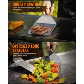 HOMENOTE Griddle Accessories Kit, Flat Top Griddle Accessories for Blackstone, Professional Round Melting Dome with Cast Iron Smash Burger Press, Burger Spatula, Griddle Scraper for Outdoor Grilling