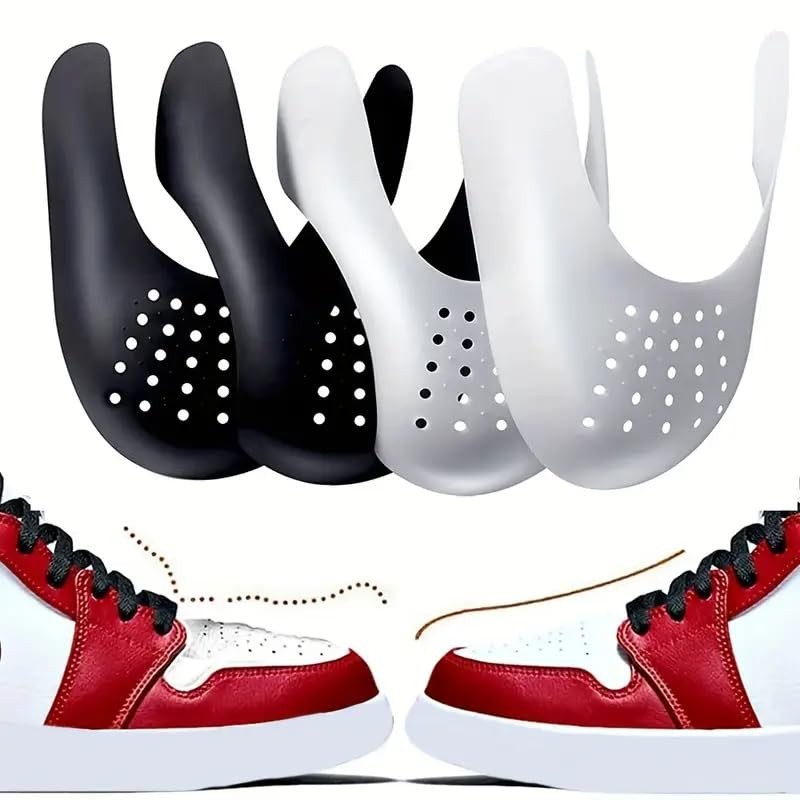 Boolavard 4 Pcs Anti-Crease Shoe Protectors - Plastic Sneaker Crease