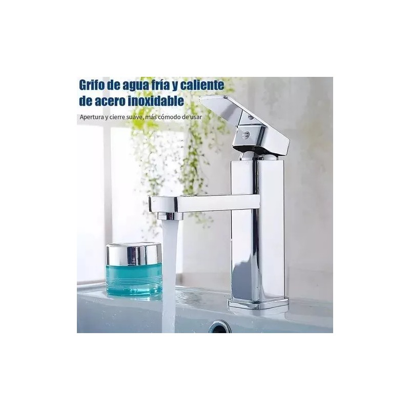 Viopy Llaves Para Lavabo Grifo De Acero Inoxidable Tapa Del
