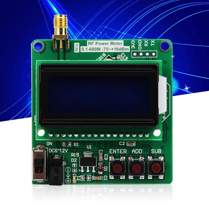 RF Power Meter Power Attenuation Set Digital Display Signal Strength
