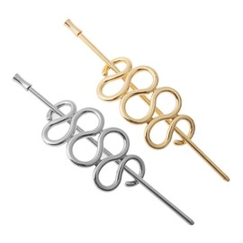 BIUDECO Pcs Metal Hairpin for Buns Snake Hair Stick Women's Hair Accessories Stick for Long Stylish Styling Tool