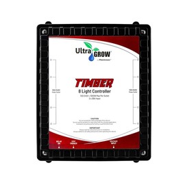 Plantmax UltraGrow – Timber 8 Light Controller with 120V Trigger Cord to Control HID, LED Growing Light System Indoor Growing