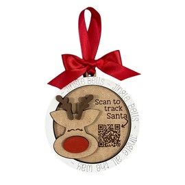 Santa Tracker Ornaments (Choose One) From Made By R And R (Reindeer)