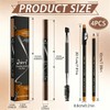 4 Pack Dual-Ended Microblading Eyebrow Pen With Ultra Fine Brush