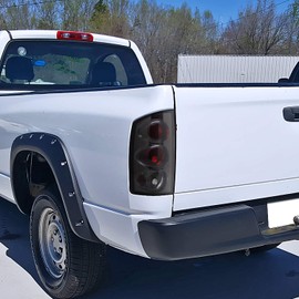 Spec-D Tuning Smoke Lens Tail Lights Compatible with 2002-2006 Dodge Ram 1500/2500/3500, Left + Right Pair Assembly