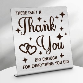 Thank You Gifts for Women Men Desk Decorations Sign Teacher Gifts for Women Appreciation Gift for Social Worker Volunteer Nurse Teacher Employee Leaving Gift for Colleagues Office Desk Decor Sign