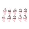 100 Pcs Shaped Paper Clips 2 Color Ice Cream Shape